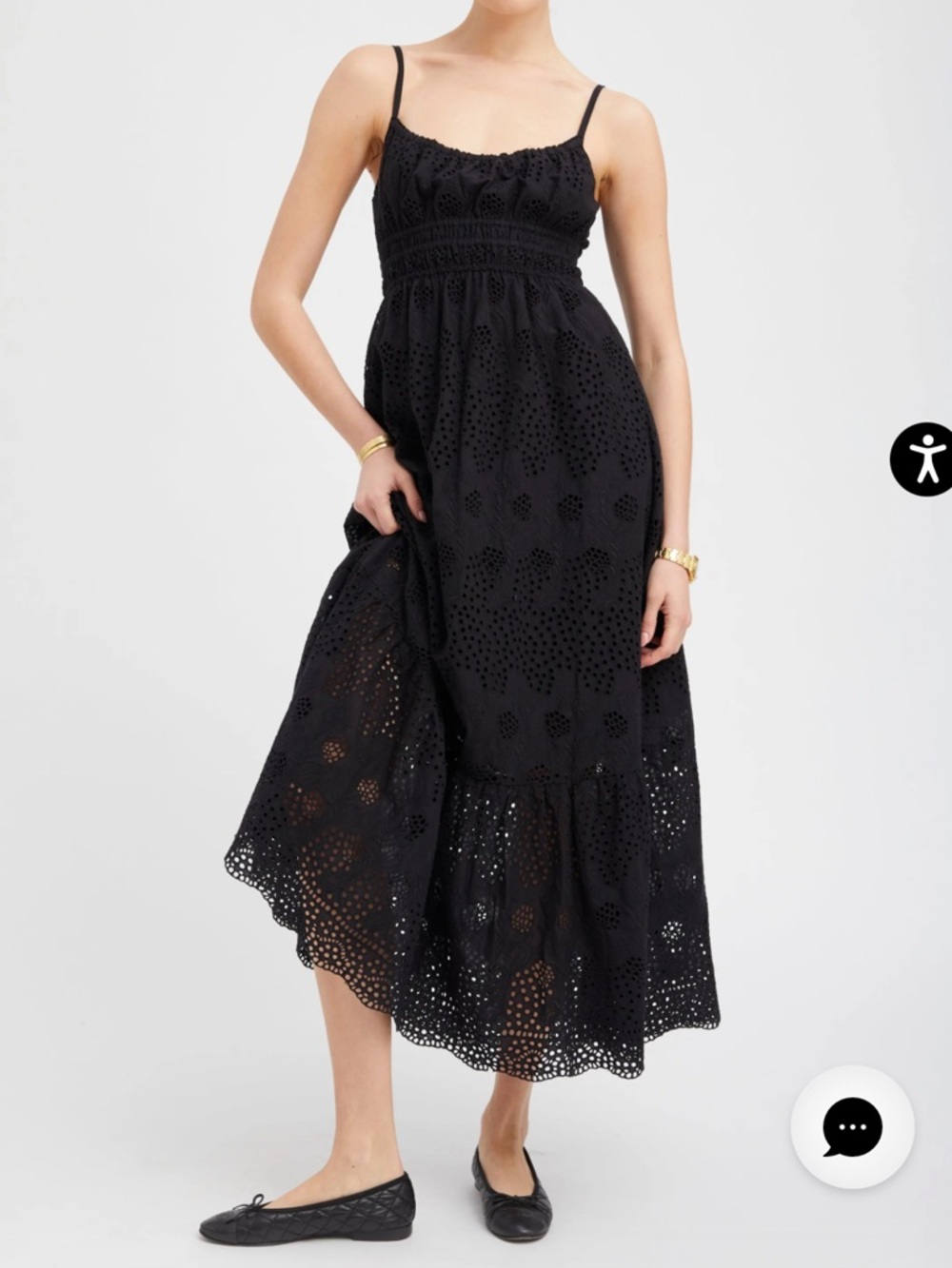 SPRWMN Ali Eyelet Maxi Dress